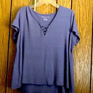 Purple top short sleeve